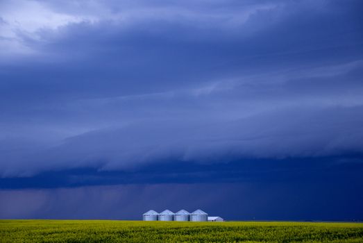 Prairie Storm Clouds Canada Saskatchewan Dramatic Summer