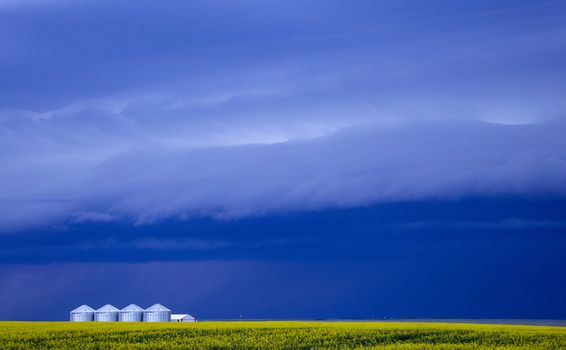 Prairie Storm Clouds Canada Saskatchewan Dramatic Summer