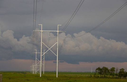Prairie Storm Clouds Canada Saskatchewan Dramatic Summer