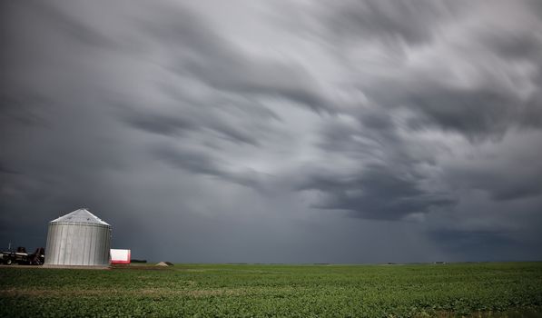 Prairie Storm Clouds Canada Saskatchewan Dramatic Summer
