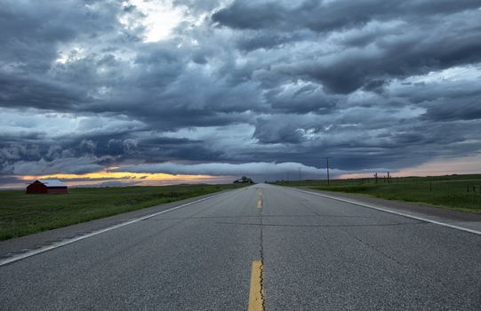 Prairie Storm Clouds Canada Saskatchewan Dramatic Summer