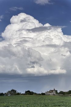 Prairie Storm Clouds Canada Saskatchewan Dramatic Summer