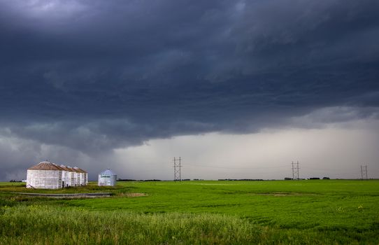 Prairie Storm Clouds Canada Saskatchewan Dramatic Summer