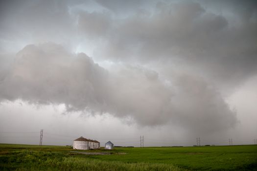 Prairie Storm Clouds Canada Saskatchewan Dramatic Summer