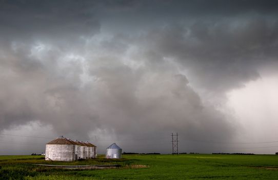 Prairie Storm Clouds Canada Saskatchewan Dramatic Summer