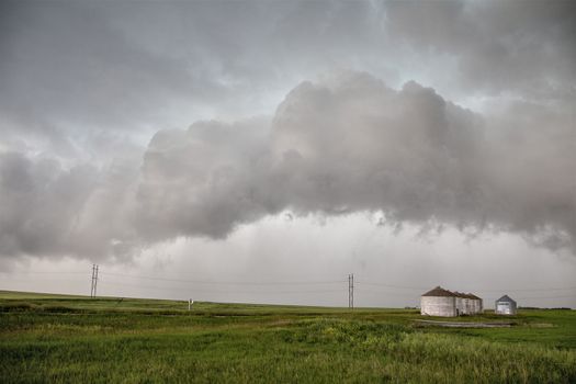 Prairie Storm Clouds Canada Saskatchewan Dramatic Summer