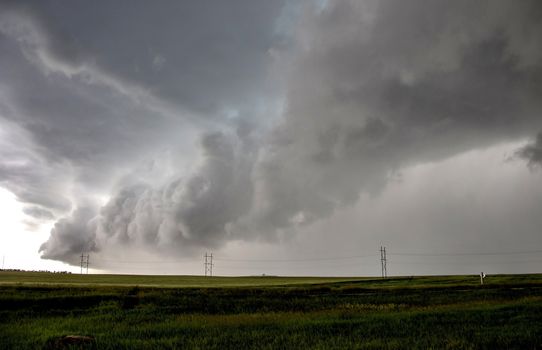 Prairie Storm Clouds Canada Saskatchewan Dramatic Summer