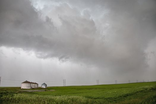 Prairie Storm Clouds Canada Saskatchewan Dramatic Summer