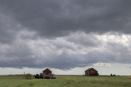Prairie Storm Clouds Canada Saskatchewan Dramatic Summer