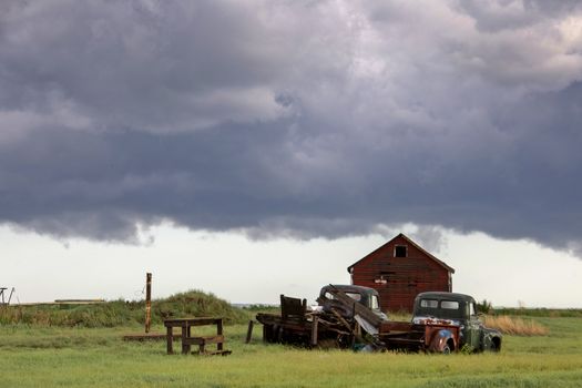 Prairie Storm Clouds Canada Saskatchewan Dramatic Summer