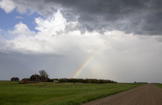 Prairie Storm Clouds Canada Saskatchewan Dramatic Summer