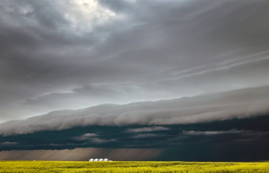Prairie Storm Clouds Canada Saskatchewan Dramatic Summer
