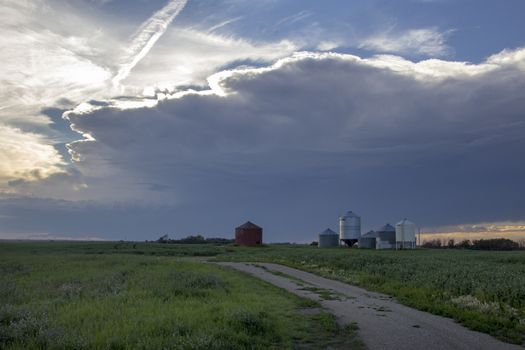 Prairie Storm Clouds Canada Saskatchewan Dramatic Summer