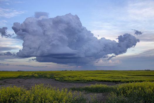 Prairie Storm Clouds Canada Saskatchewan Dramatic Summer