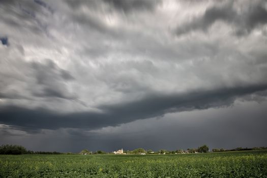 Prairie Storm Clouds Canada Saskatchewan Dramatic Summer