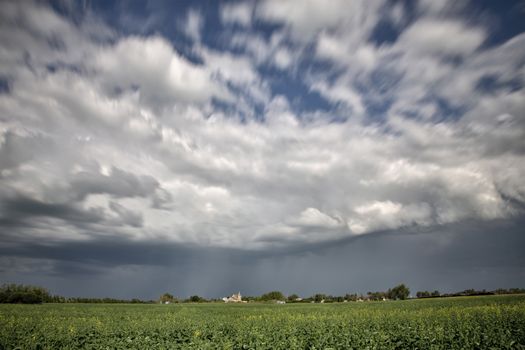 Prairie Storm Clouds Canada Saskatchewan Dramatic Summer