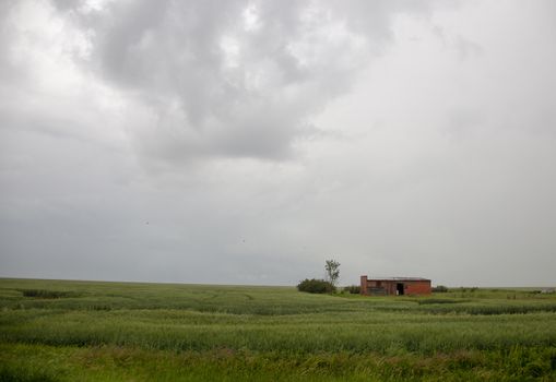 Prairie Storm Clouds Canada Saskatchewan Dramatic Summer