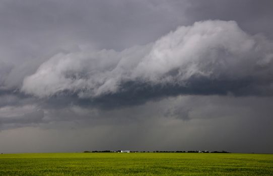 Prairie Storm Clouds Canada Saskatchewan Dramatic Summer