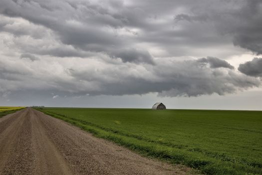 Prairie Storm Clouds Canada Saskatchewan Dramatic Summer