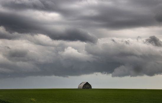 Prairie Storm Clouds Canada Saskatchewan Dramatic Summer