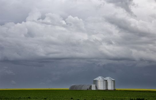 Prairie Storm Clouds Canada Saskatchewan Dramatic Summer