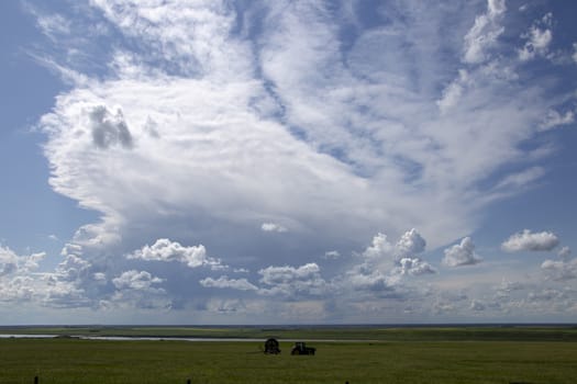 Prairie Storm Clouds Canada Saskatchewan Dramatic Summer