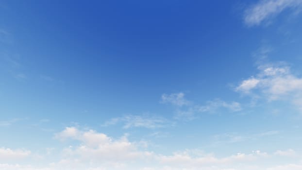 Cloudy blue sky abstract background, blue sky background with tiny clouds, 3d rendering

