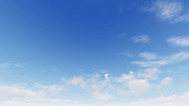 Cloudy blue sky abstract background, blue sky background with tiny clouds, 3d rendering

