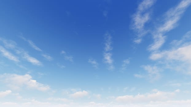 Cloudy blue sky abstract background, blue sky background with tiny clouds, 3d rendering

