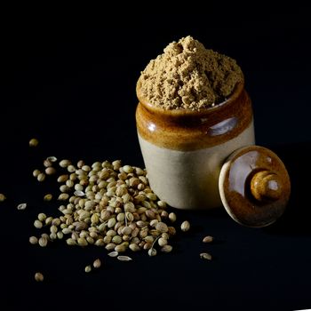 Coriander Powder and Coriander seeds