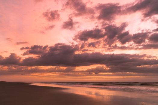 Beauty Evening Sunrise at a beach