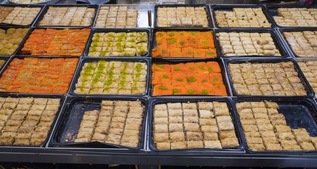Jerusalem,Israel,29-march-2019:the sweet candy in the souk in Jerusalem, the souk is the most famous market in Jerusalem