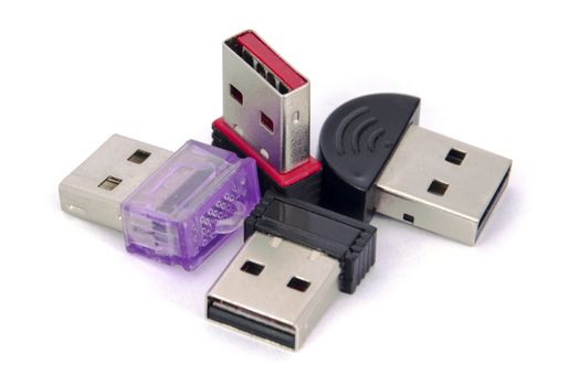 Isolated usb memory mini stick many