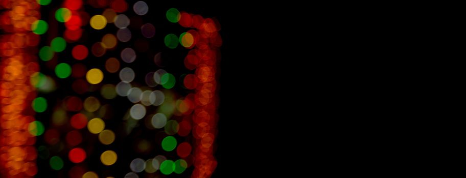 Abstract Light Bokeh Background. Defocused light dots abstract background.