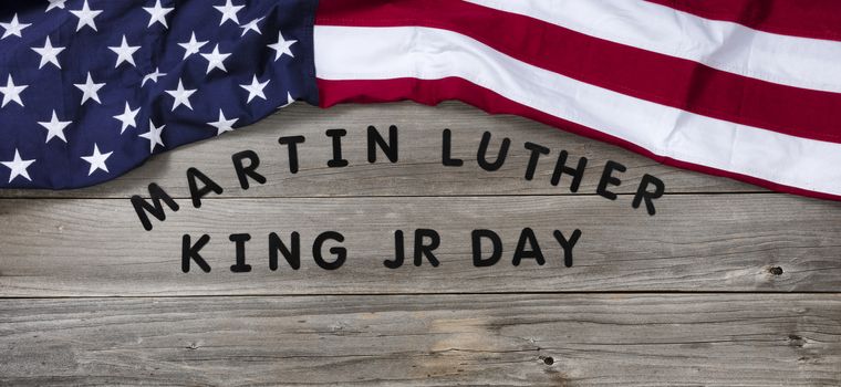 Martin Luther King Day background for freedom in United States concept 