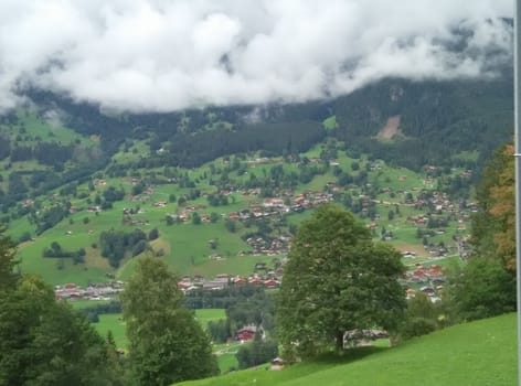 a village in green valley