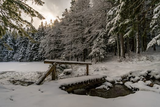 Wonderful winter hike from Restaurant Eggli over the Forstseeli and Diepoldsauer sponge to the Fähnerenspitz in the Appenzeller Land in Switzerland