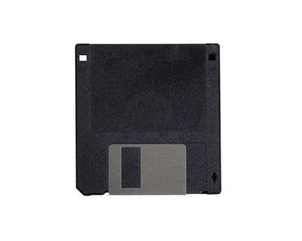 Old floppy disk isolated on white background 