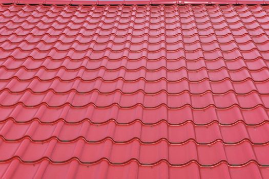 modern bright deep red glossy rooftop tiling texture background