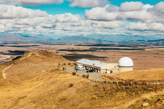 Mount John observatory at Lake Tekapo, south island New Zealand