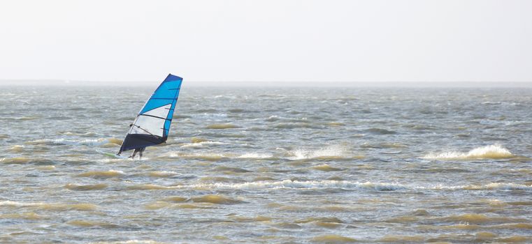 Surfing on the waves of a dutch lake