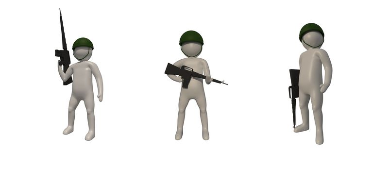3d illustrator, 3d rendering of the white character on white backgroud.