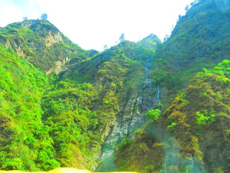 the mountains ranges in rural area