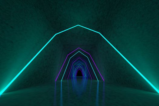 3d rendering of backgrounds abstract. 3d illustration of simple Geometric. Colorful illumination