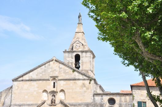 religious monument. spiritual retreat and reflection in the abbey, France