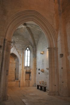 religious monument. spiritual retreat and reflection in the abbey, France