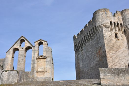 religious monument. spiritual retreat and reflection in the abbey, France