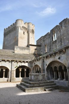 religious monument. spiritual retreat and reflection in the abbey, France