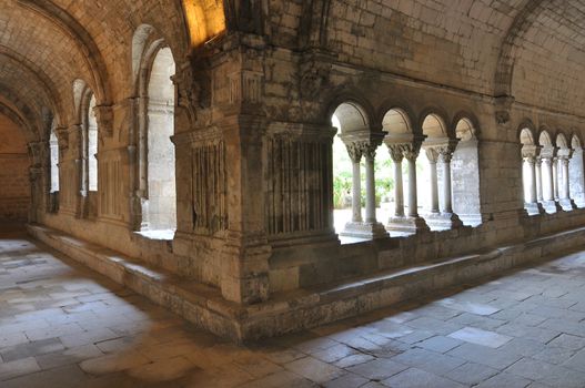 religious monument. spiritual retreat and reflection in the abbey, France