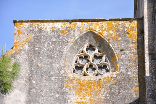 religious monument. spiritual retreat and reflection in the abbey, France